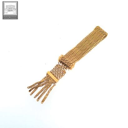 Chaînette en maille en or jaune 18K 750/°°°
Poinçon...