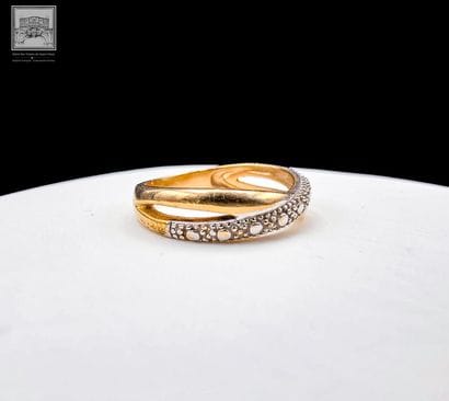 Bague
Or jaune et gris 18K 750/°°°
TDD :...