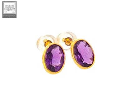 Paire de boutons d'oreilles en or jaune 750°/.(18K)...