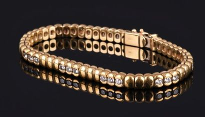 Bracelet in yellow gold 18K 750 thousandths...