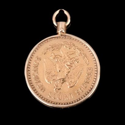 MEXIQUE - Pièce de 10 PESOS en or, année...