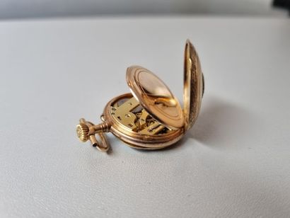 Neck watch in 18k yellow gold (horse head...