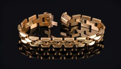 Bracelet en or jaune 18K 750 millièmes à...