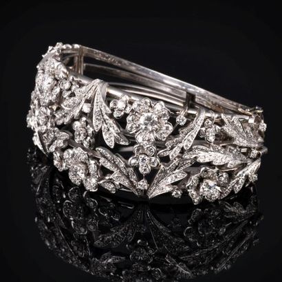 Bracelet in white gold 18K 750 thousandths...