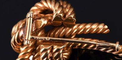 HERMES

Half set in 18K yellow gold 750 thousandths...