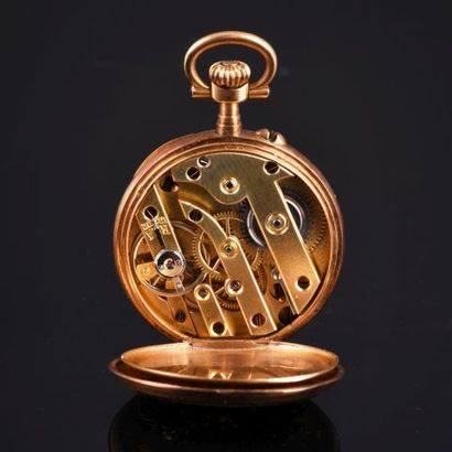Manico à Nice, Pocket watch in yellow gold...
