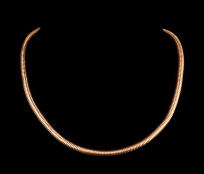 Collier en or jaune 18K 750 millièmes à maille...