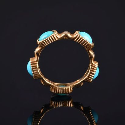 CARTIER Paris

18K yellow gold ring set with...