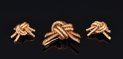HERMES

Half set in 18K yellow gold 750 thousandths...