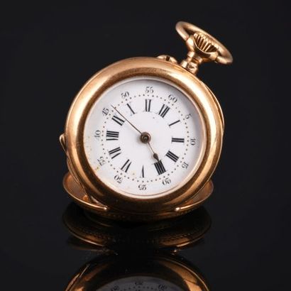 Pocket watch in yellow gold 18K 750 thousandth...
