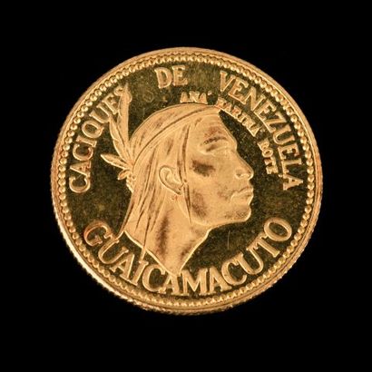 VENEZUELA, jeton en or CACIQUES - GUAICAMACUTO....