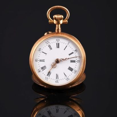 Manico à Nice, Pocket watch in yellow gold...
