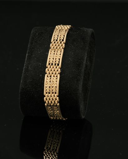 Bracelet en or jaune 18K 750 millièmes à...