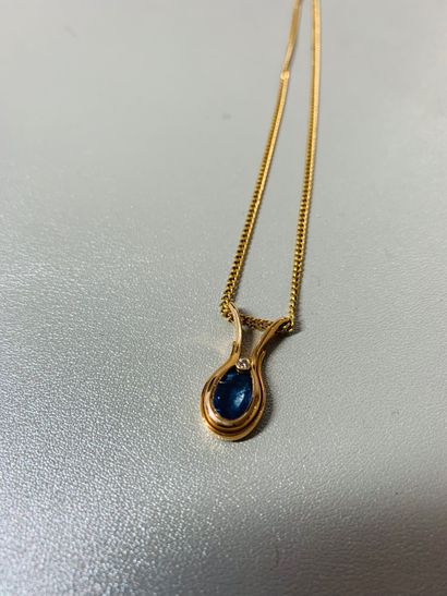 Necklace chain and pendant in 18k yellow...