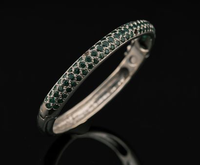 Bracelet ouvrant en or gris 18K 750 millièmes...