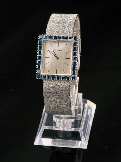 BUCHERER

Rare montre de soirée en or gris...