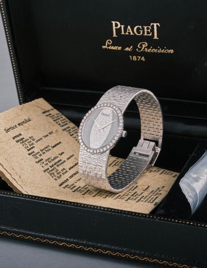 PIAGET
Montre de soirée en or blanc 18k 750...