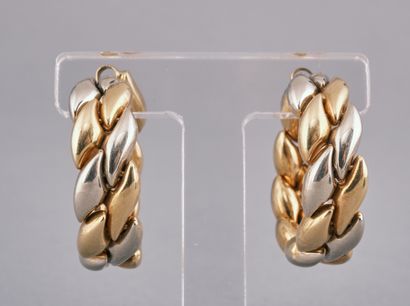 CHIMENTO
Paire de créoles deux tons d'or...