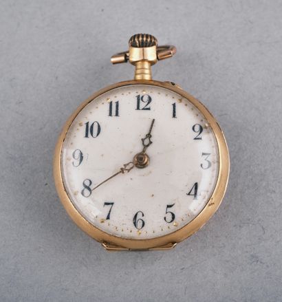 Montre de col en or jaune 18k 750 millièmes,...