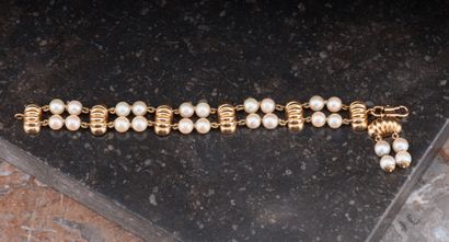 Bracelet en or 18k 750 millièmes orné de...
