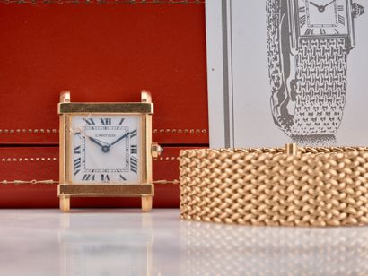 CARTIER
Tank chinoise
Rare montre mixte en...