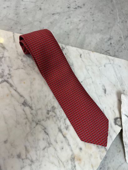 HERMES Paris Made in France pour AS Monaco
Cravate...