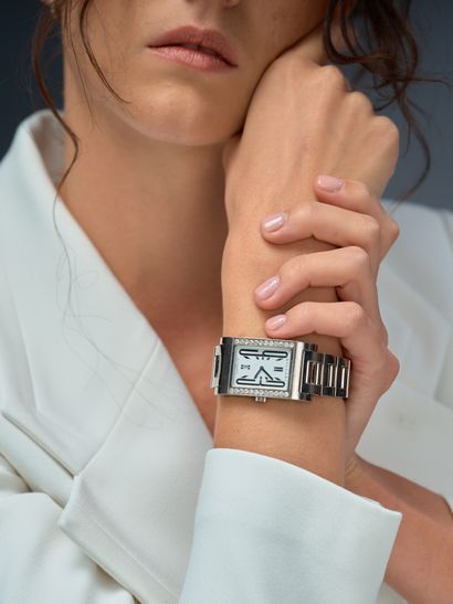 BULGARI
Rettangolo
Montre mixte en or gris...