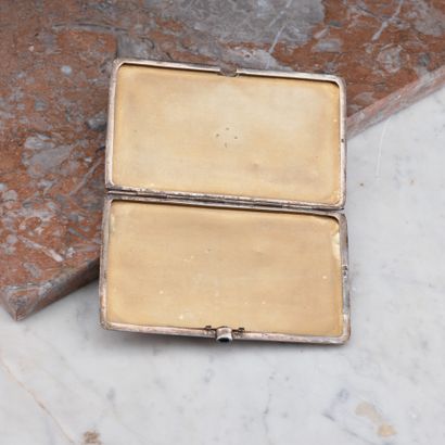 Boîte porte-photos en argent 935 millièmes...