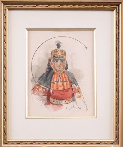 André SUREDA (1872-1930)
Portrait of an Oriental...