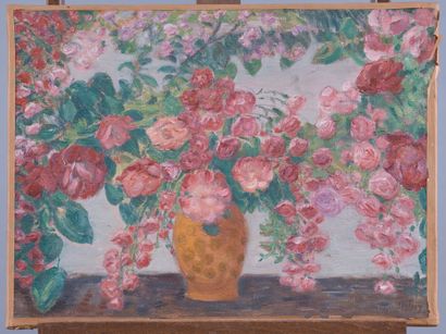 Léon DETROY (1859-1955)
Vase in bloom
Oil...