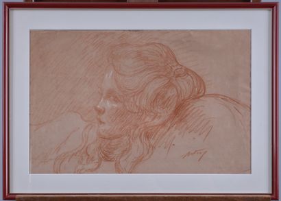 Léon DETROY (1859-1955)
Portrait of a young...