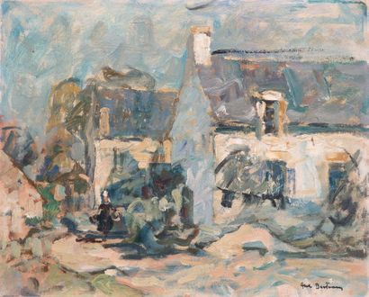 Abel BERTRAM (1871-1954)
Breton village
Oil...
