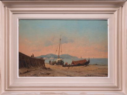 Ecole italienne du XIXe siècle
Les bateaux...