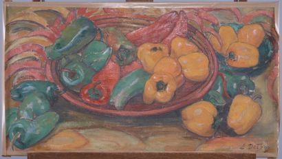 Léon DETROY (1859-1955)
Peppers, circa 1917/1927
Oil...