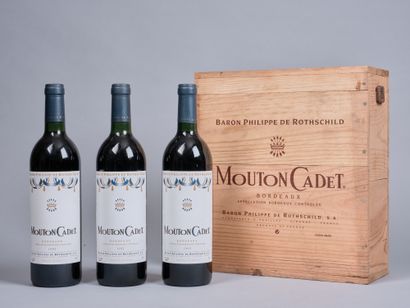 3 bottles MOUTON CADET 1993.
CBO open.

ONE...