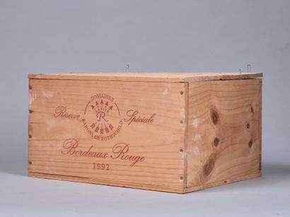 5 bottles BARON DE ROTHSCHILD, 1992.
Unopened...