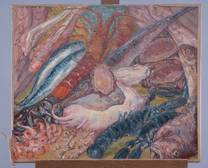 Léon DETROY (1859-1955)
Crustaceans, circa...
