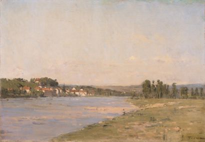 Jean Charles CAZIN (1841-1901)
Bord de rivière
Huile...