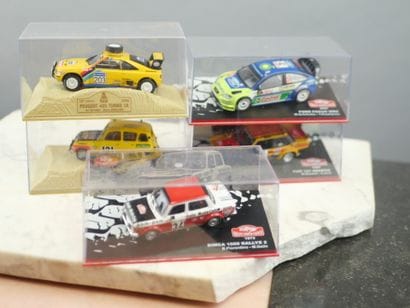 Lot de 5 voitures de Rallye à l'échelle ...
