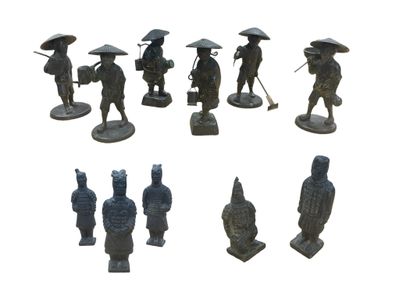 Travail du XXe siècle
Lot de six statuettes...