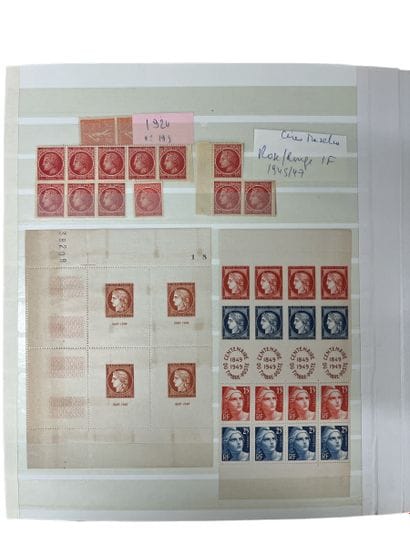 FRANCE: Collection en 1 album de timbres...