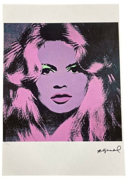 D'après Andy WARHOL (1928-1987) 
Brigitte...