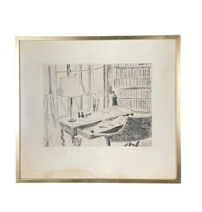Hervé LE BOURDELLES (1928-1986) 
Intérieur...