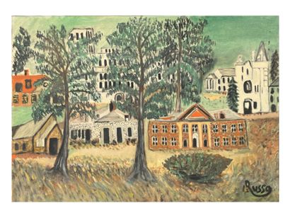 RUSSO (actif au XXe)
Village
Huile sur toile....