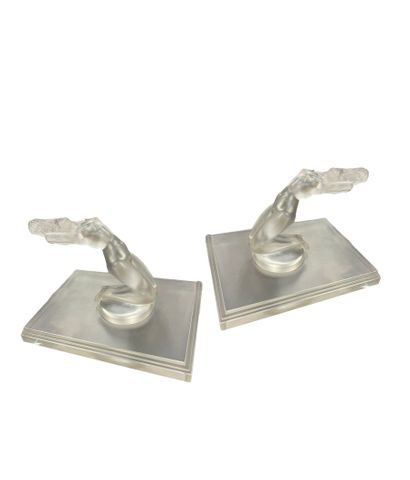 LALIQUE FRANCE
Deux statuettes 