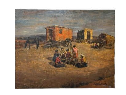Marcel AZEMA-BILLA (1904-1999)
La halte des...