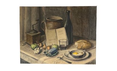 Ecole du XXe siècle
Nature morte
Pastel sur...
