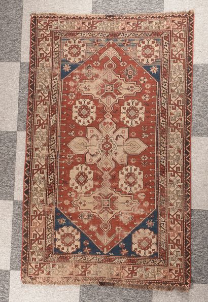 Tapis Chirvan (chaîne, trame et velours en...