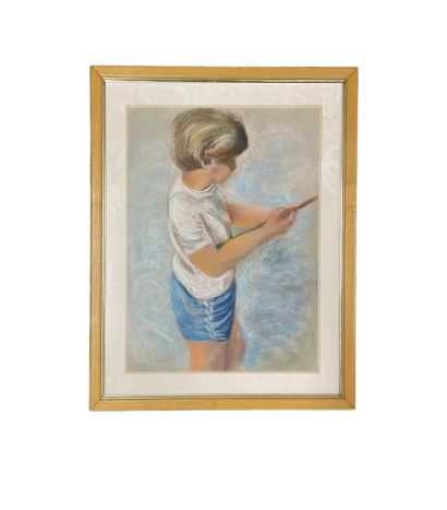 Margaret WRIGHT (XXe)
Jeune garçon
Pastel...