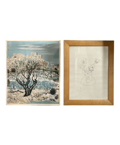YVES BRAYER (1907-1990), d'aprés
Paysage
Lithographie...